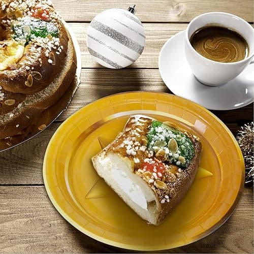 80PCS Mario Bros Birthday Supplies Kit for 20 Guests - Gold Mario Bros Theme Party Tableware Pack Includes Plates, Napkins, Plastic Forks thumbnail 6