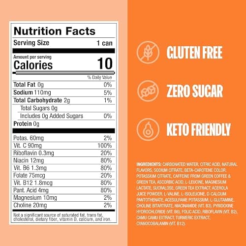 ZOA Zero Sugar Energy Drinks, Remix Variety Pack - Sugar Free with Electrolytes, Healthy Vitamin C, Amino Acids, Essential B-Vitamins, and Caffeine from Green Tea - 12 Fl Oz (Pack of 12) thumbnail 2