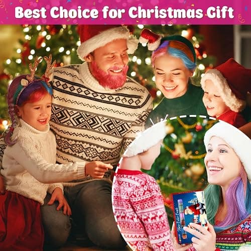 New Hair Chalk Comb Temporary Hair Color Dye for Girls Kids, Washable Hair Chalk for Girls Age 4 5 6 7 8 9 10-12 Birthday Christmas New Year Cosplay Hair DIY Party thumbnail 3