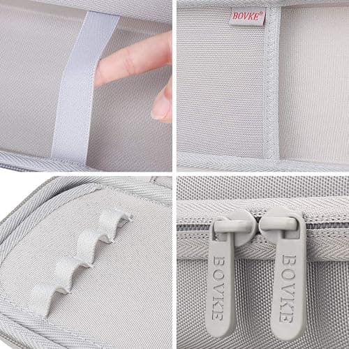 BOVKE Stethoscope Case for 3M Littmann Classic III Monitoring, Lightweight II S.E, Cardiology IV Diagnostic, MDF Acoustica Stethoscopes, Extra Room for Nurse Essentials and Medical Supplies, Gray thumbnail 4