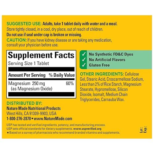 magnesium supplement - 250 mg thumbnail 7