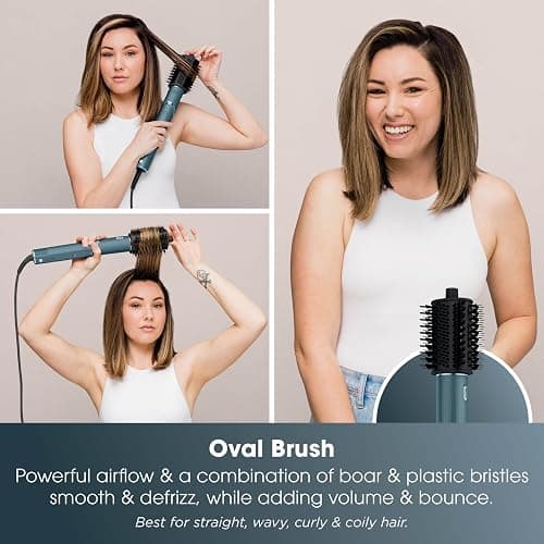 Shark FlexStyle 5-in-1 Air Styler & Hair Dryer, Auto-Wrap Curlers, FrizzFighter Finishing Tool, Oval Brush, Concentrator, Clips & Storage Bag, No Heat Damage HD456TLUK thumbnail 7