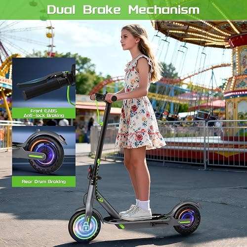 MAXSHOT Electric Scooter Adults & Big Kids, Top Speed 9/16/19/22MPH, 10/12/16/21/50Miles Range, 6.5"/8.5"/14" Tires Folding Commuter Escooter with Dual Suspension for Commuting, APP Control thumbnail 4