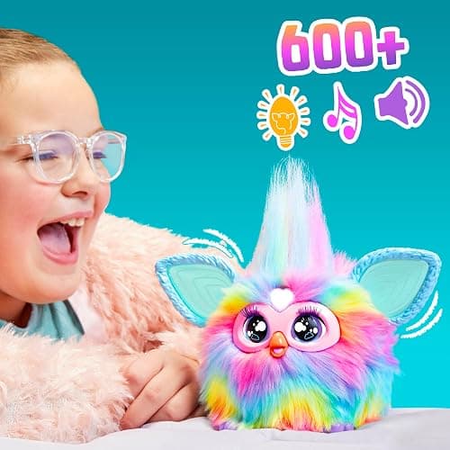 Furby Tie Dye Interactive Plush Toy - English Version, Batikfärbung thumbnail 4