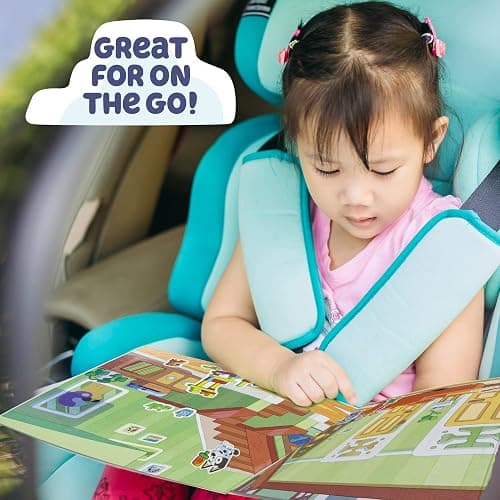 Horizon Group USA Bluey Sticker Playset, 2 Sticker Play Scenes, 35+ Reusable Puffy Bluey Repositionable Stickers for Kids, Perfect for Travel, Screen-Free Fun thumbnail 6
