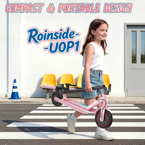 Roinside Electric Scooter - 8.5"/10''/14'' Solid Tires, 350W/500W Motor, Up to 19/22MPH& 16/21/23/24Miles Long-Range Portable Commuting Scooter for Adults with Double Braking System, App thumbnail 7