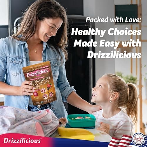 Drizzilicious Strawberry Chocolaty Bites, Mini Rice Cakes, 113g, Vegan, Gluten-Free thumbnail 3