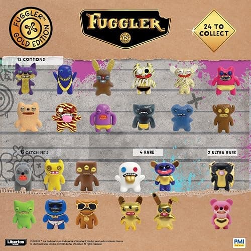Fuggler Gold Edition Collectible Figures 5 Pack Deluxe Box Mystery Characters 24 Styles Rare Hidden Figure Official Toy C thumbnail 5