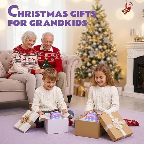 YLL Mini Karaoke Machine with 2 Wireless Microphones, TOP Kids Gifts for Girls Ages 3, 4, 5, 6, 7, 8, 9, 10, 11, 12 +Years Old, 4-12th Christmas Birthday Toy Gift for Girls Boys Party (Purple) thumbnail 8