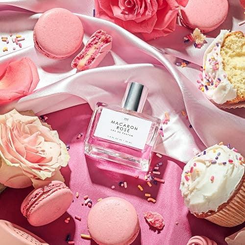 Le Monde Gourmand Macaron Rosé Eau de Parfum Spray Perfume for Women, Rose, Turkish Delight & Sugar Scent, Vegan & Cruelty Free, 1 fl oz (30 ml) thumbnail 4