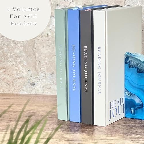 Reading Journal For Book Lovers - Journals to Review 55 Books - Ultimate Reader Kit with Tracker, Log, Challenge & Prompt Guides - Reading Accessories For Book Lovers Or Book Club Tracking - Brown thumbnail 7