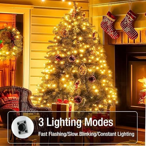 Fairdeer 6 Pack Fairy Lights Battery Operated - 7ft 20 Led Twinkle Lights 3 Modes, Bulk Mini String Lights Waterproof for Mason Jars Vases DIY Party Wedding Fathers Day Decoration -Warm White thumbnail 2