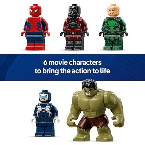 LEGO|Marvel Spider-Man vs. Hulk Epic Clash - Interactive Superhero Toy w/ 4-Floor Office, Action Figure & 5 Minifigures incl. Scorpion - Gift for 8+ Year Old Boys & Fans - 76350 thumbnail 6