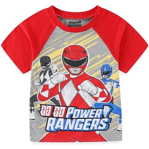 Power Rangers Boys Short Sleeve T-Shirt and Shorts Set for Toddler and Big Kids thumbnail 2