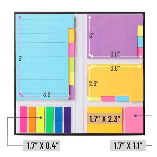 Mr. Pen- Sticky Notes Set, 410 Pack, School Supplies, Office Supplies, Planner Sticky Note Dividers Tabs, Book Notes, Stocky Notes for Bible Journaling thumbnail 3