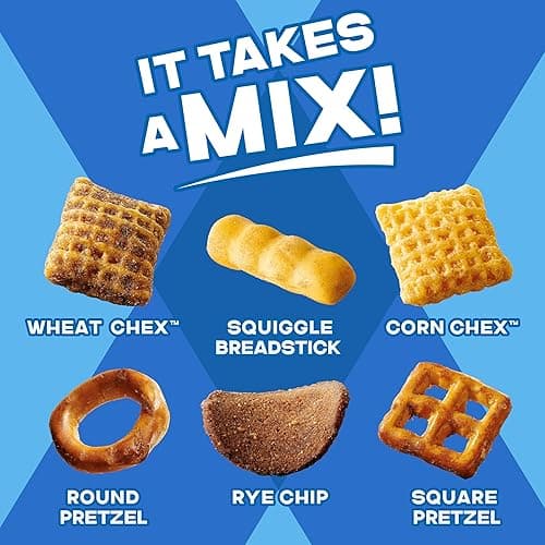 Chex Mix Traditional Original Recipe Snack Mix, Snacks, Family Size, 13.5 oz thumbnail 6