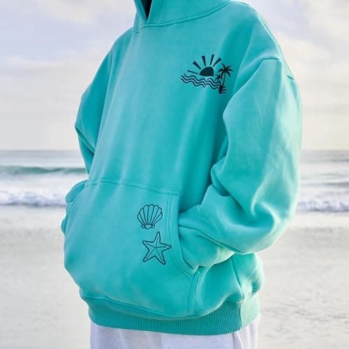 Cute Hoodies for Teen Girls Floral Embroidered Patchwork Hoodie Y2k Oversized Pullover Sweatshirt Preppy Streetwear thumbnail 2