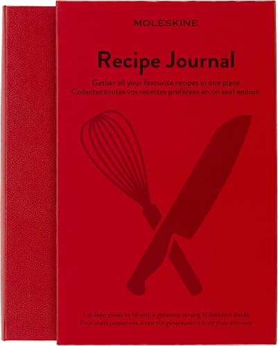 Moleskine Passion Journal, Recipe, Hard Cover, Large (5" x 8.25") Scarlet Red, 400 Pages - Image 1