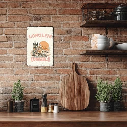 Znzd Long Live Cowgirls Room Decor,Western Art, Tin Signs Vintage,Western Long Live Cowgirls Tin Signs Art 12×18,Cowgirl Decor for Country Home Girls Room Dorm,Western Gifts for Teen Girls Cowgirl thumbnail 2