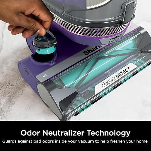 Shark POWERDETECT Upright Vacuum Cleaner with HEPA Filter, Heavy Duty Vacuum with Powerful Suction for Pet Hair Pickup, DuoClean Technology, Powered Lift-Away, Ideal for Carpets & Hardfloors, AZ4002 thumbnail 9