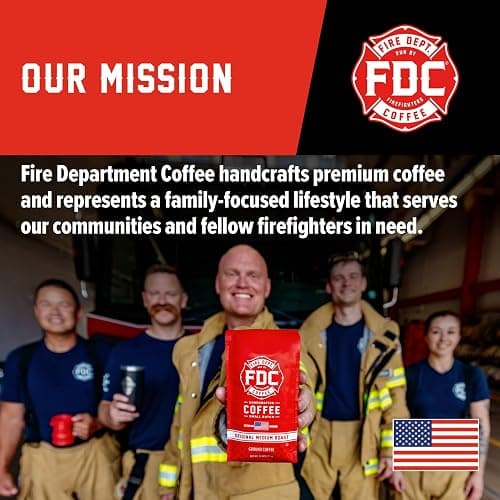 Fire Department Coffee - Gives Back to Firefighters - Bold & Smooth Shellback Espresso Coffee Beans - Roasted in the USA - Veteran Owned - 12 oz thumbnail 5