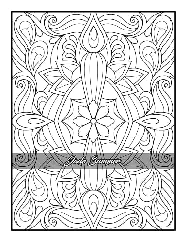 100 Amazing Patterns: An Adult Coloring Book with Fun, Easy, and Relaxing Coloring Pages thumbnail 34
