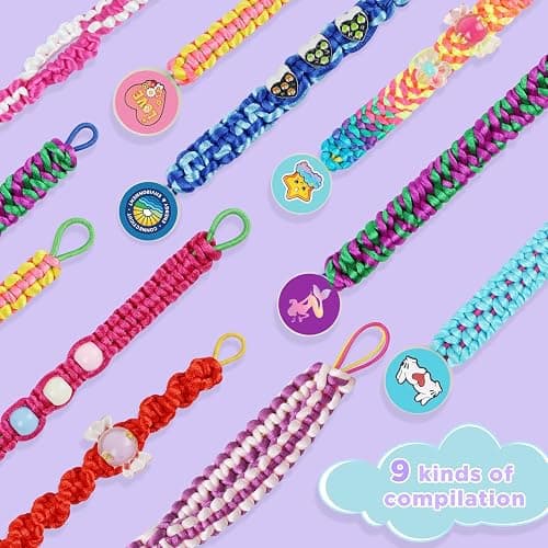 QXHOL Friendship Bracelet Making Kit for Girls - Arts Crafts for Kids String Bracelets Maker Set - Best Birthday Gift Ideas for 8-12 Year Old Girl & Popular Toys Ages 6 7 9 10 11, 8-13 yr Old thumbnail 3