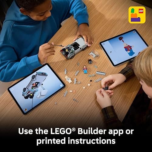 LEGO Speed Champions Time Machine from Back to The Future Building Toy for Kids - Pretend Play & Display Car Toy W/ 2 Build Modes for Boys & Girls, Ages 9+ - Gift for Birthdays - 77256 thumbnail 6