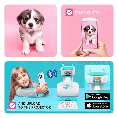 Flycatcher Smart Sketcher 2.0 Projector, Drawing and Tracing Projector for Kids, Educational Arts & Crafts Toy, Art Gift for Boys and Girls for Ages 5+ thumbnail 3