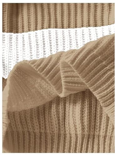 BEAUDRM Girl's Striped Sweater Cute Sweaters Long Sleeve Drop Shoulder Pullover Knit Tops thumbnail 2