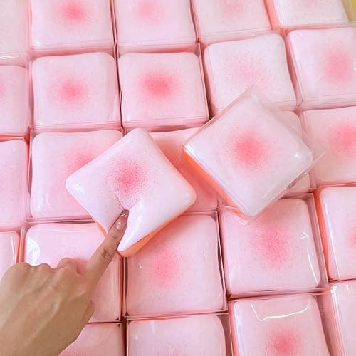 Toast Bread Slow Rising Squishy, Soft Foam Squishy Stress Relief Squeeze Toy, Premium Realistic Food Squishies, Cute Bakery-Style Squeeze Toy for Relax & Gift (Pink) thumbnail 5