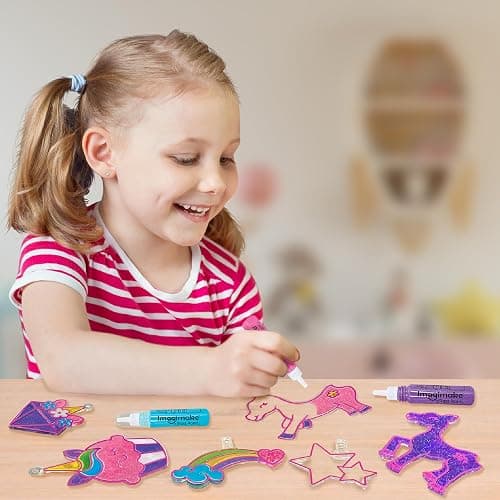 Imagimake Window Art Unicorn | Stained Glass Kit | Unicorn Girls Toys Age 6-8 | Art and Crafts for Girls 8-12 | DIY Suncatcher Kit for 5,6,7,8,9,10,11,12 Year Old Kids | Christmas Gift Ideas for Kids thumbnail 2