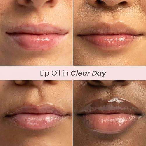 Burt's Bees Lip Oil Clear Day, Instant Hydration, Nourishes and Softens Lips, Tint Free, High Shine Finish, Responsibly Sourced Jojoba Oil, Non Sticky, Wand Applicator, 0.15 Ounce thumbnail 5