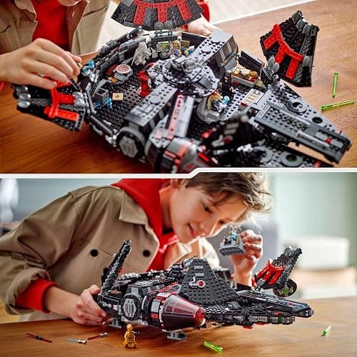 Lego Star Wars The Black Falcon - Collectible Spaceship Set - Buildable Brick Vehicle for Kids - Birthday Gift for Boys, Girls and Fans 75389 thumbnail 10