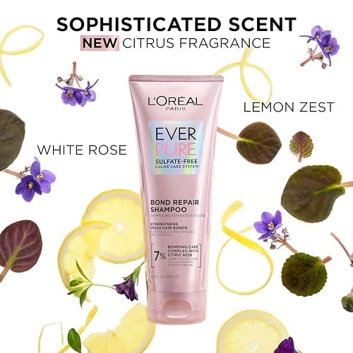 L'Oreal Paris Sulfate Free Bond Repair Pre Shampoo Treatment, Hair Repair for Colored, Bleached or Damaged Hair, EverPure, 5.1 Fl Oz thumbnail 5