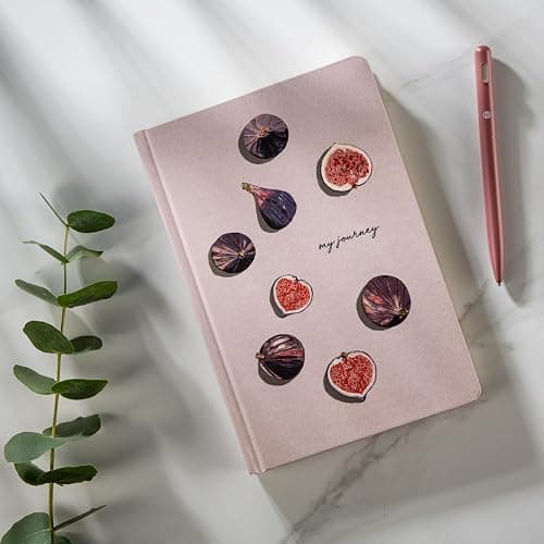 DIVERSEBEE Hardcover Lined Journal Notebook, Medium A5 (5.8 x 8.3 inches), 192 Pages, Thick Paper, Aesthetic Journals for Writing, Office School Bible Journaling Supplies (Figs) thumbnail 5