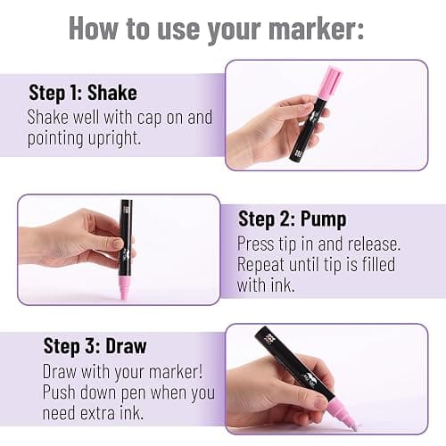 Mr. Pen- Chalk Markers, 6 Pack, Assorted Colors, 8 Labels | Chalkboard & Glass Markers, Liquid Chalk Pens, Erasable thumbnail 7