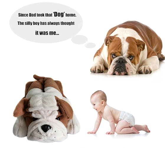 Onmygogo Fuzzy Winter Indoor Animal Dog Slippers for Adult Women Men and Kid, Bulldogs thumbnail 2