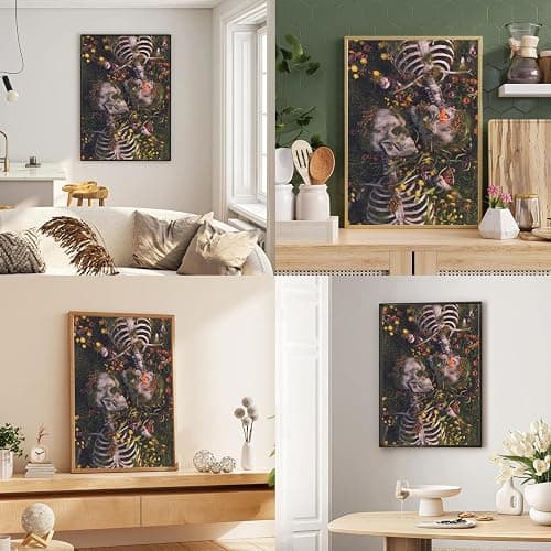 hkejoi Skull Diamond Art Kits for Adults,Skeleton Diamond Painting Kits,Skeleton Gem Art Kits Everlasting Love for Home Wall Decor 12x16 inch thumbnail 9