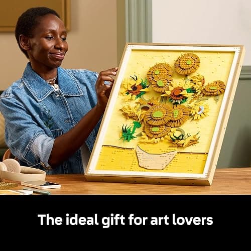 LEGO Art Vincent Van Gogh – Sunflowers Building Set for Adults - Home Decor Idea - Brick Built Painting - Gift for Birthdays - 31215 thumbnail 2