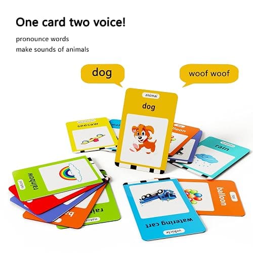 Lapare Audible Educational Toy with Music for Toddlers Age 1 2 3 4 5, 252 Sight Words Flash Cards Kindergarten Toy for Girls to Learn Alphabet Number Color Shapes and More thumbnail 5