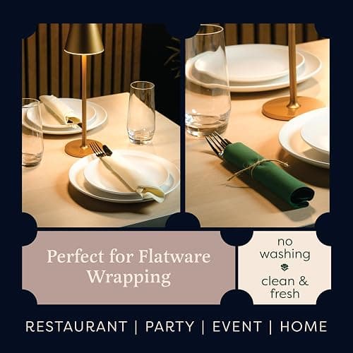 100-Pack Linen-Feel Black Napkins, 16"x16" Dinner Napkins for Restaurant, Party, Kitchen Or Event, Bookfolded Guest Towel for Bathroom, Guestroom Or Vanity. thumbnail 4