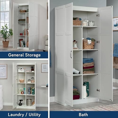 Sauder Select Storage Cabinet/ Pantry cabinets, White finish thumbnail 7