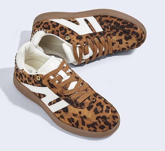 LUCKY STEP Women Classic Retro Gum Sole Fashion Sneakers Casual Tennis Skate Shoe Genuine Leather Walking Footwear Anti Slip Trainers thumbnail 6