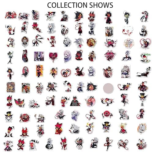 Pounchi Boss Cartoon Stickers (200 Pcs) Cool Cartoon PVC Sticker, Gifts for Laptop Water Bottle Skateboard Party Supplies Decorations Teens Kids thumbnail 3