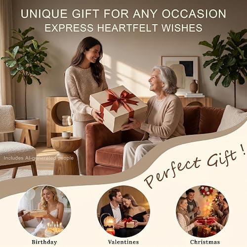 PoKat 21'' Modern Ceramic Table Lamp with Gift Box, White for Bedroom,Small | Bedside Lamps for Nightstands, Gold Pole Design, Farmhouse Home Decor for Living Room, Ideal Housewarming Gift for Women thumbnail 3