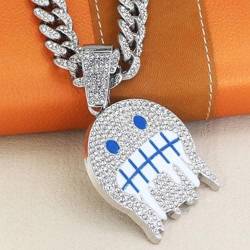 EDINGM Miami Cuban Link Chain for Men, Gold/Silver Plated Diamond Necklace, Iced Out Hip Hop Jewelry Gift thumbnail 6