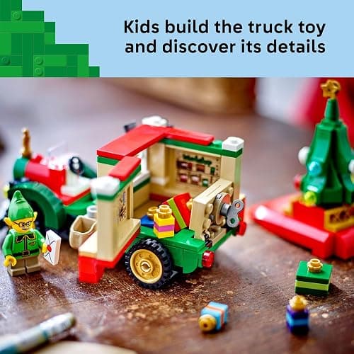 LEGO Santa’s Delivery Truck Building Toy for Kids - Construction Set for Play or Christmas Decor - Building Blocks for Girls & Boys, Ages 8+ - Holiday Craft Ideas for Families - 40746 thumbnail 4