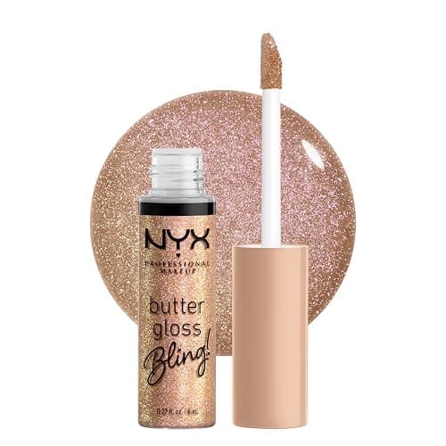 NYX PROFESSIONAL MAKEUP Butter Gloss Bling Lip Gloss, Non Sticky and Shiny Vegan Lip Makeup - Bring The Bling - Image 1
