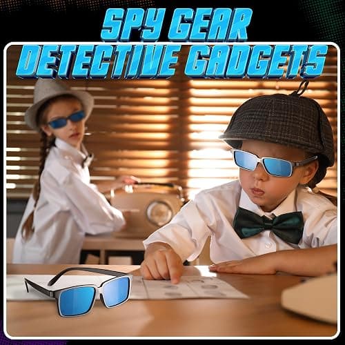 Spy Glasses for Kids in Bulk - (Pack of 3) Spy Sunglasses Rear View to See Behind You, for Fun Party Favors, Spy Gear Detective Gadgets Gift for Boys & Girls Great for Goodie Bags, Carnival Prizes thumbnail 4